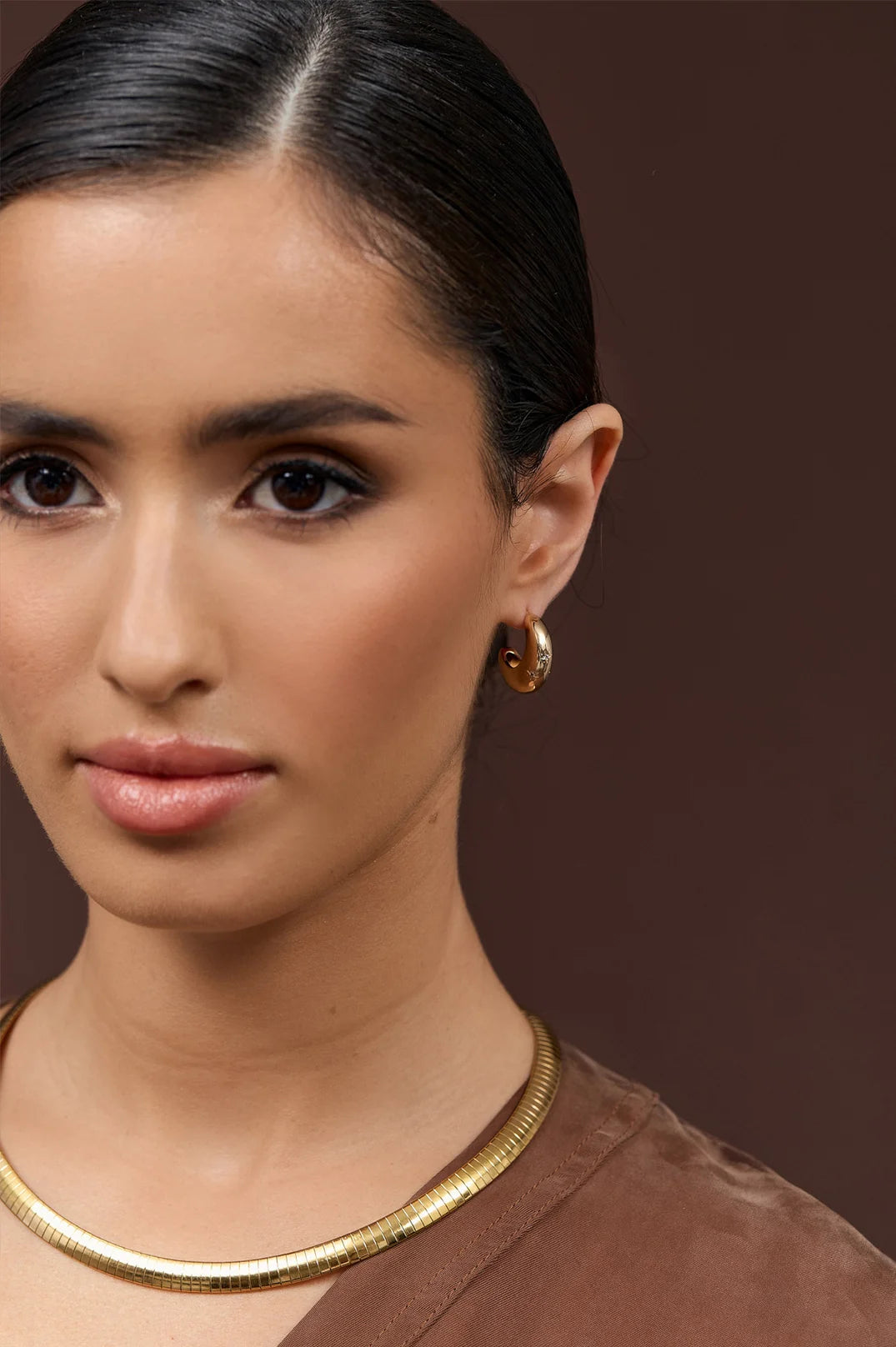 adorne - Polished Curve Front Event Earrings