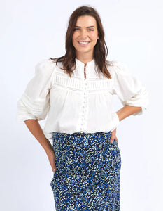 elm - Marci Blouse Marshmallow