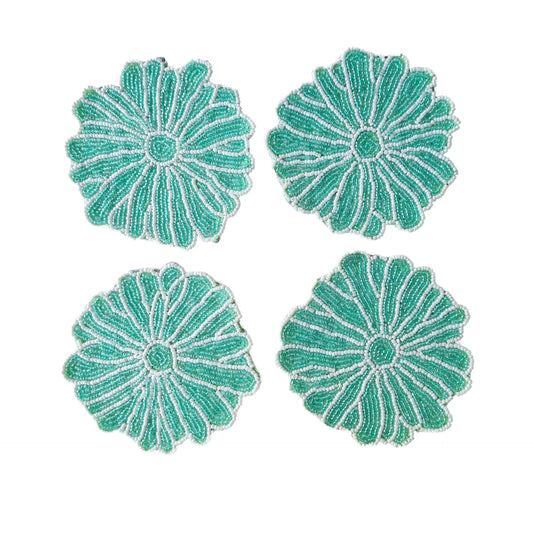 ZODA - Beaded Coaster Set Flower