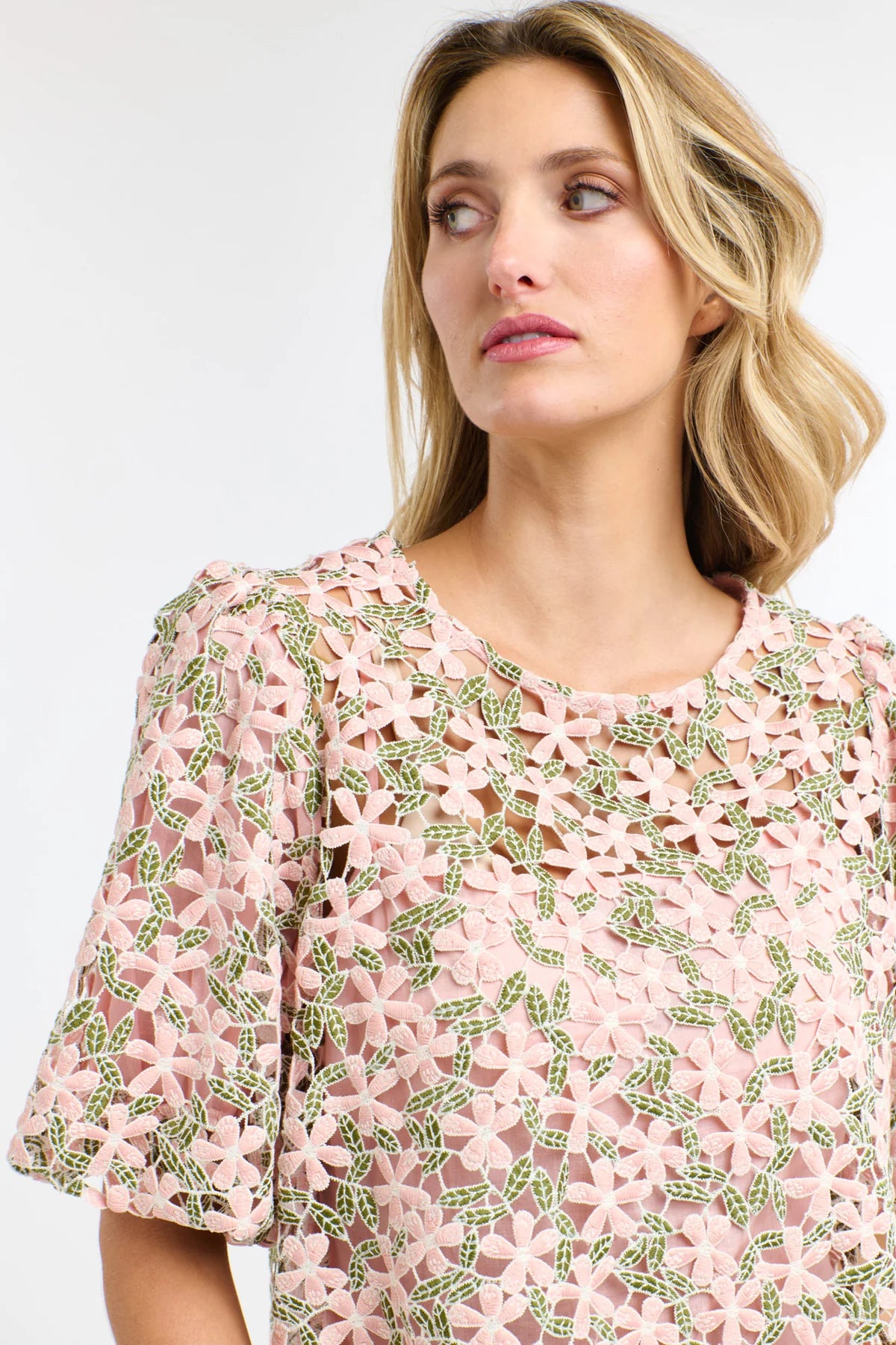 365 Days - Secret Garden Top Blush Floral