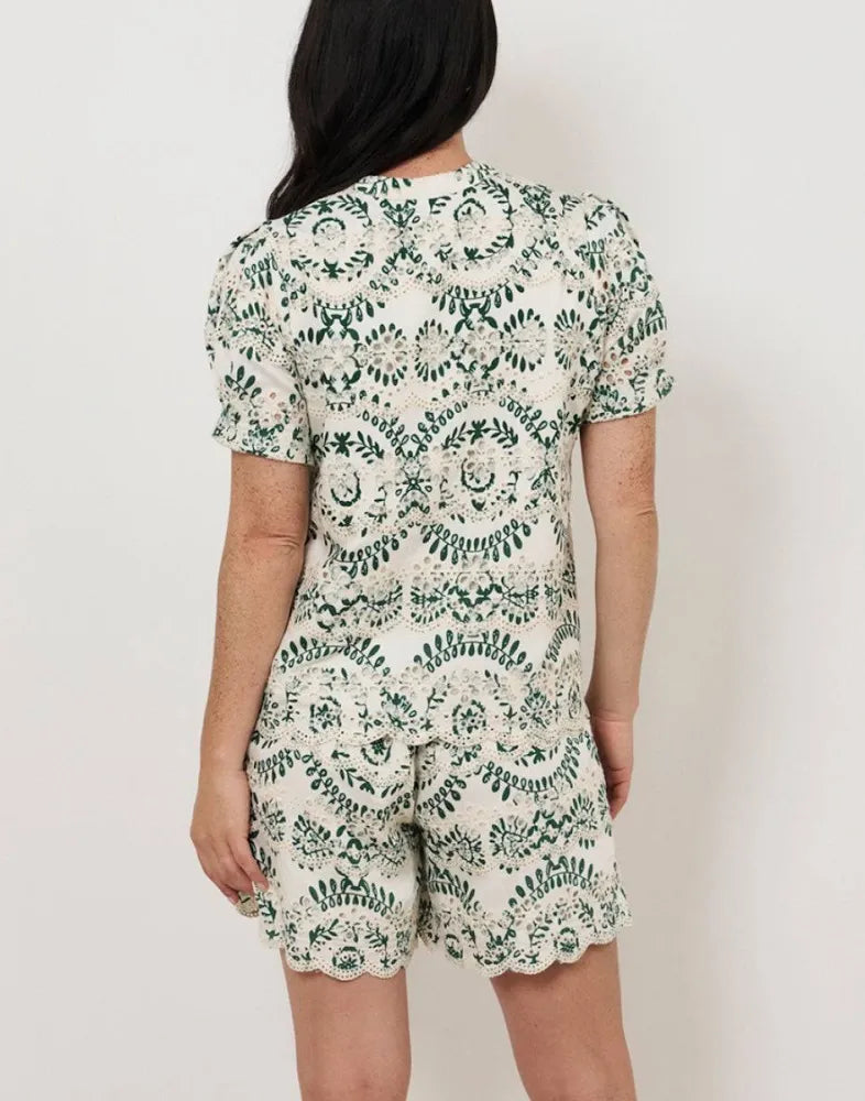 adorne  - Haven Embroidered Shorts