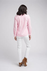 Goondiwindi Cotton - Classic Pale Pink/White Stripe Cotton Shirt