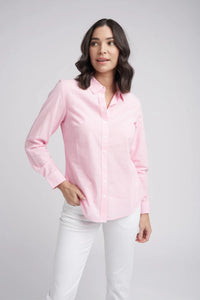 Goondiwindi Cotton - Classic Pale Pink/White Stripe Cotton Shirt