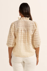 zoe kratzmann -wayfarer top - cream window