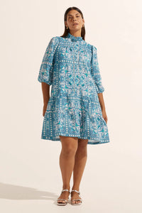 zoe kratzmann - beacon dress - sapphire tile