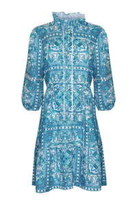 zoe kratzmann - beacon dress - sapphire tile