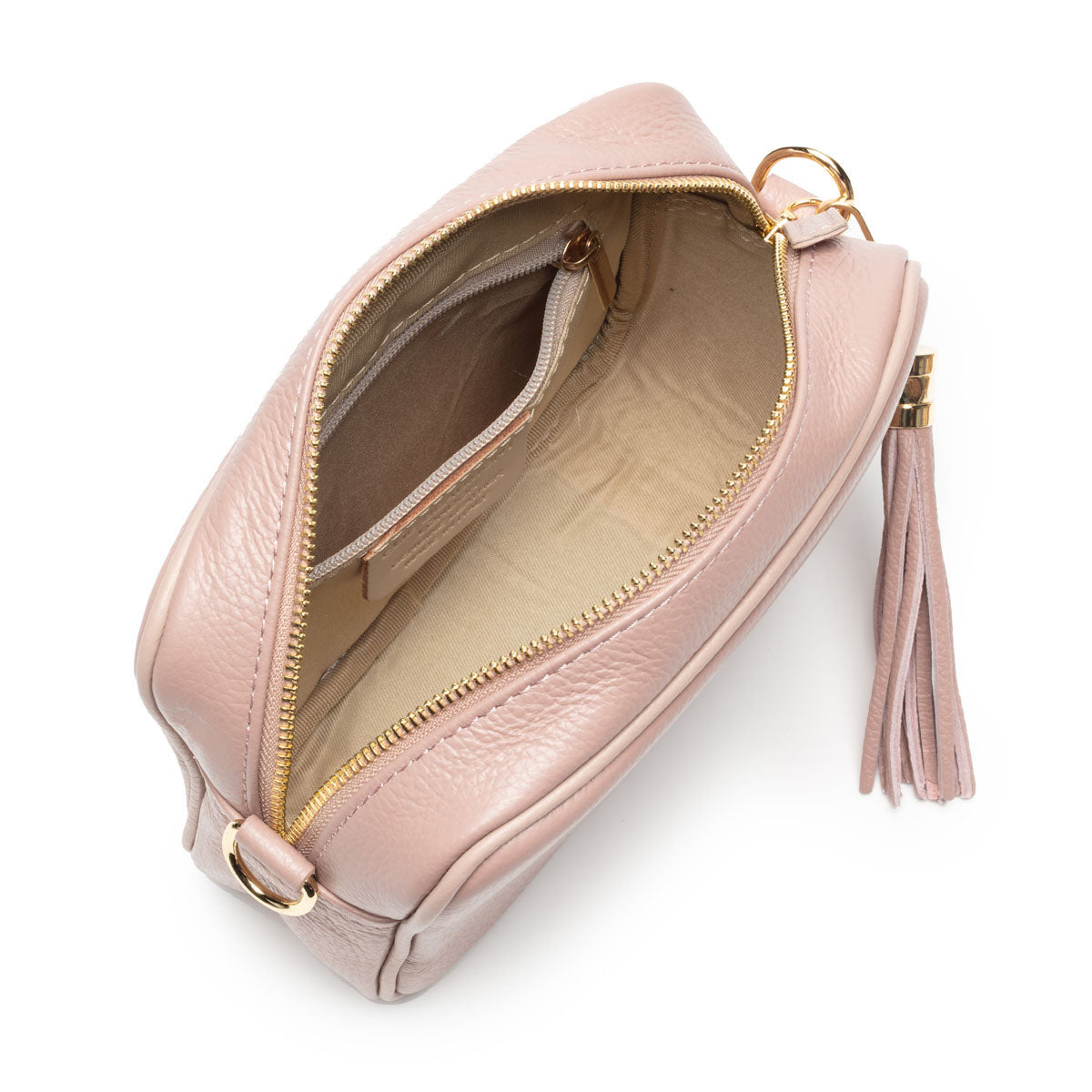 L'ora D'oro - Vanessa Pink Leather Crossbody Bag