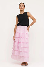 Load image into Gallery viewer, adorne - MAISY RUFFLE RAMIE SKIRT (PINK)
