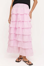 Load image into Gallery viewer, adorne - MAISY RUFFLE RAMIE SKIRT (PINK)
