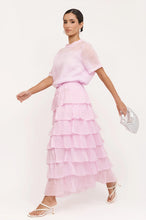 Load image into Gallery viewer, adorne - MAISY RUFFLE RAMIE SKIRT (PINK)
