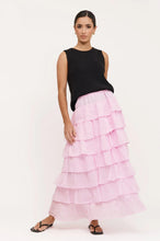 Load image into Gallery viewer, adorne - MAISY RUFFLE RAMIE SKIRT (PINK)
