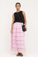 Load image into Gallery viewer, adorne - MAISY RUFFLE RAMIE SKIRT (PINK)
