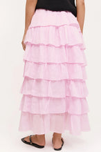 Load image into Gallery viewer, adorne - MAISY RUFFLE RAMIE SKIRT (PINK)
