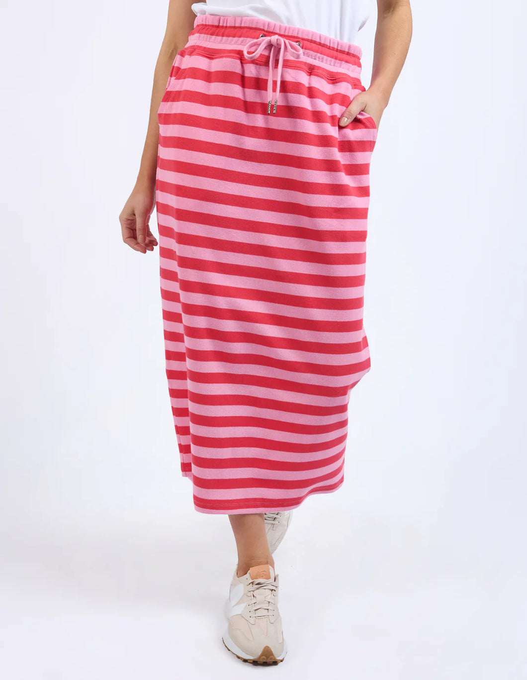 elm - Sunset Stripe Skirt Bittersweet & Pink