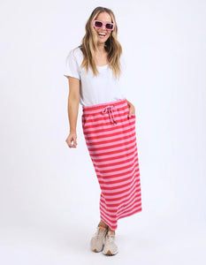 elm - Sunset Stripe Skirt Bittersweet & Pink