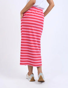 elm - Sunset Stripe Skirt Bittersweet & Pink