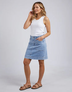 elm - Atlas Denim Skirt Blue