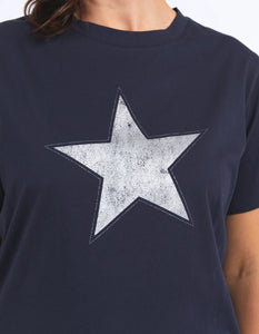 elm - STARBURST TEE NAVY