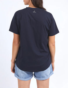 elm - STARBURST TEE NAVY