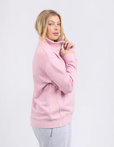 elm - Tatum Half Zip Fleece Soft Pink