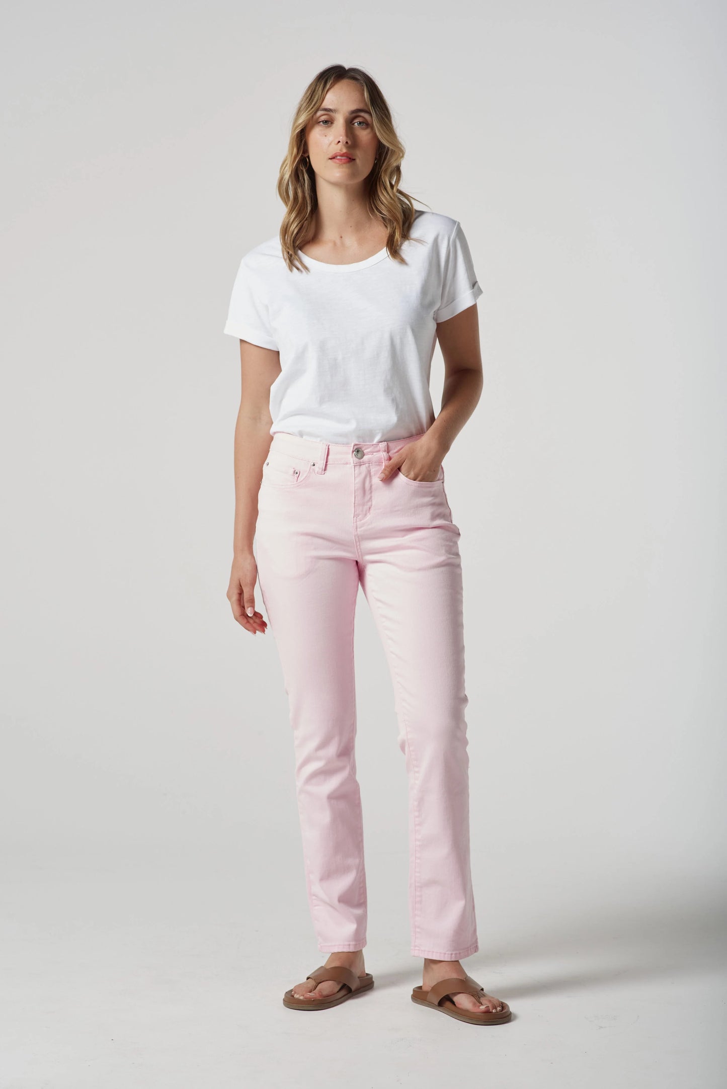 Goondiwindi Cotton - 5 Pocket Jean Pale Pink