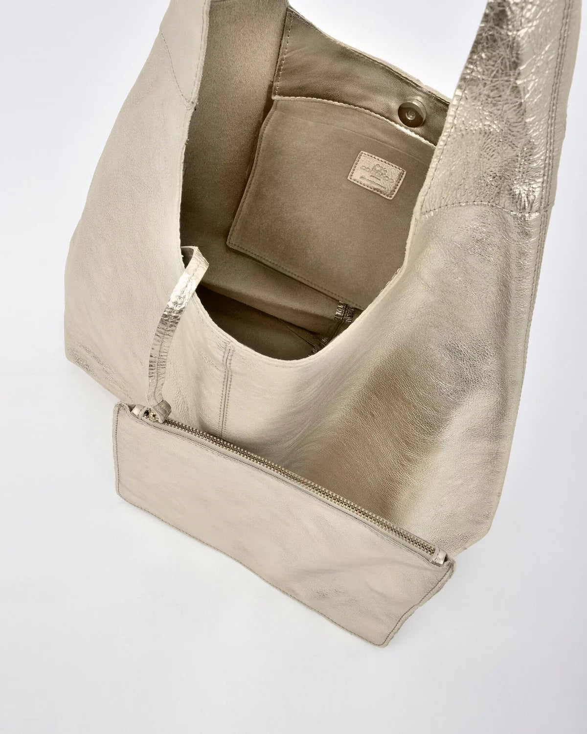 Cobb & Co - Lynx Metallic Hobo With Pouch