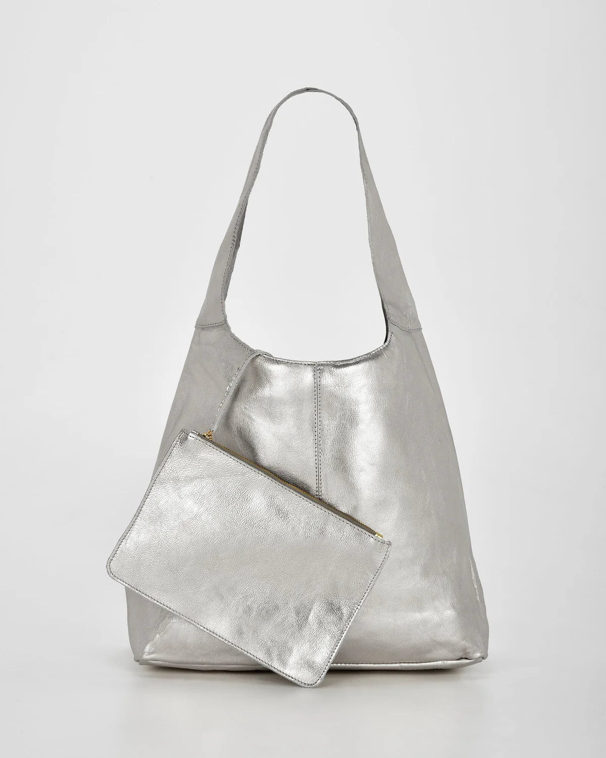 Cobb & Co - Lynx Metallic Hobo With Pouch