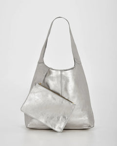 Cobb & Co - Lynx Metallic Hobo With Pouch