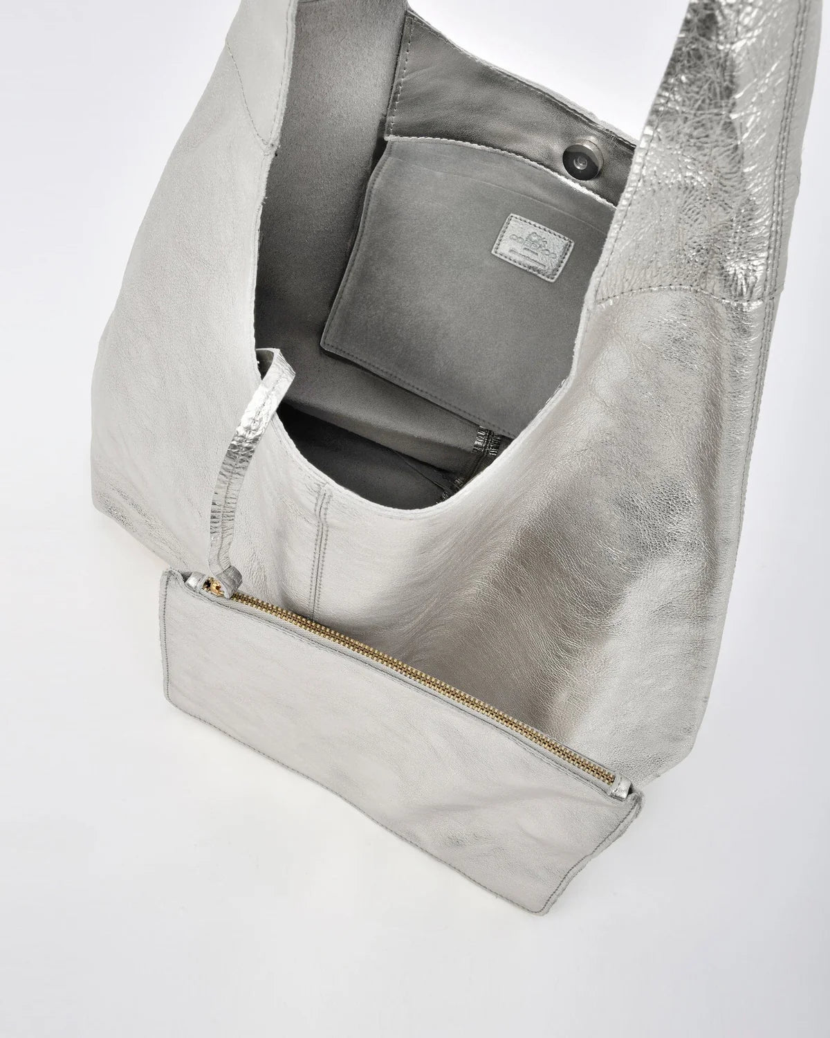Cobb & Co - Lynx Metallic Hobo With Pouch