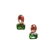 Load image into Gallery viewer, ZODA - GEM EARRING Green/Pink
