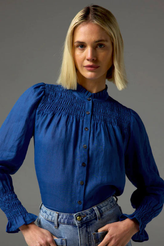 zoe kratzmann - skylark top - azure
