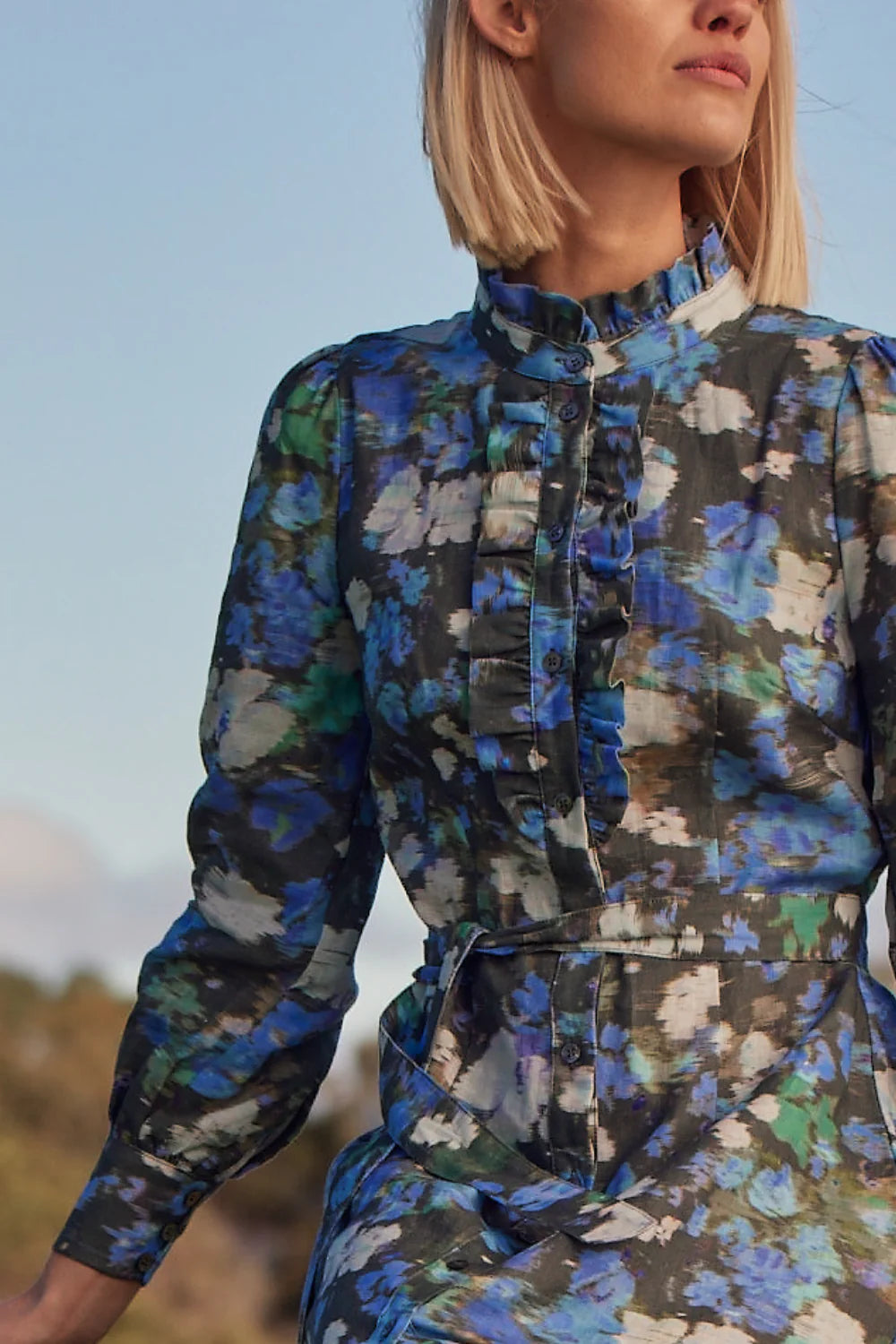 zoe kratzmann - graduate dress - forest blur