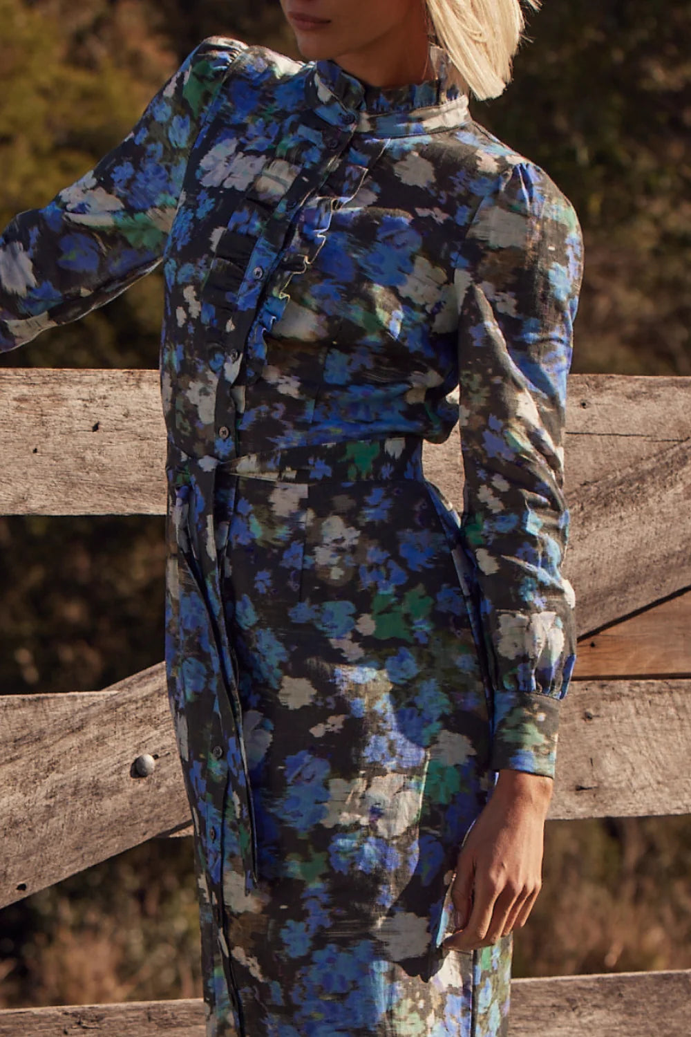 zoe kratzmann - graduate dress - forest blur