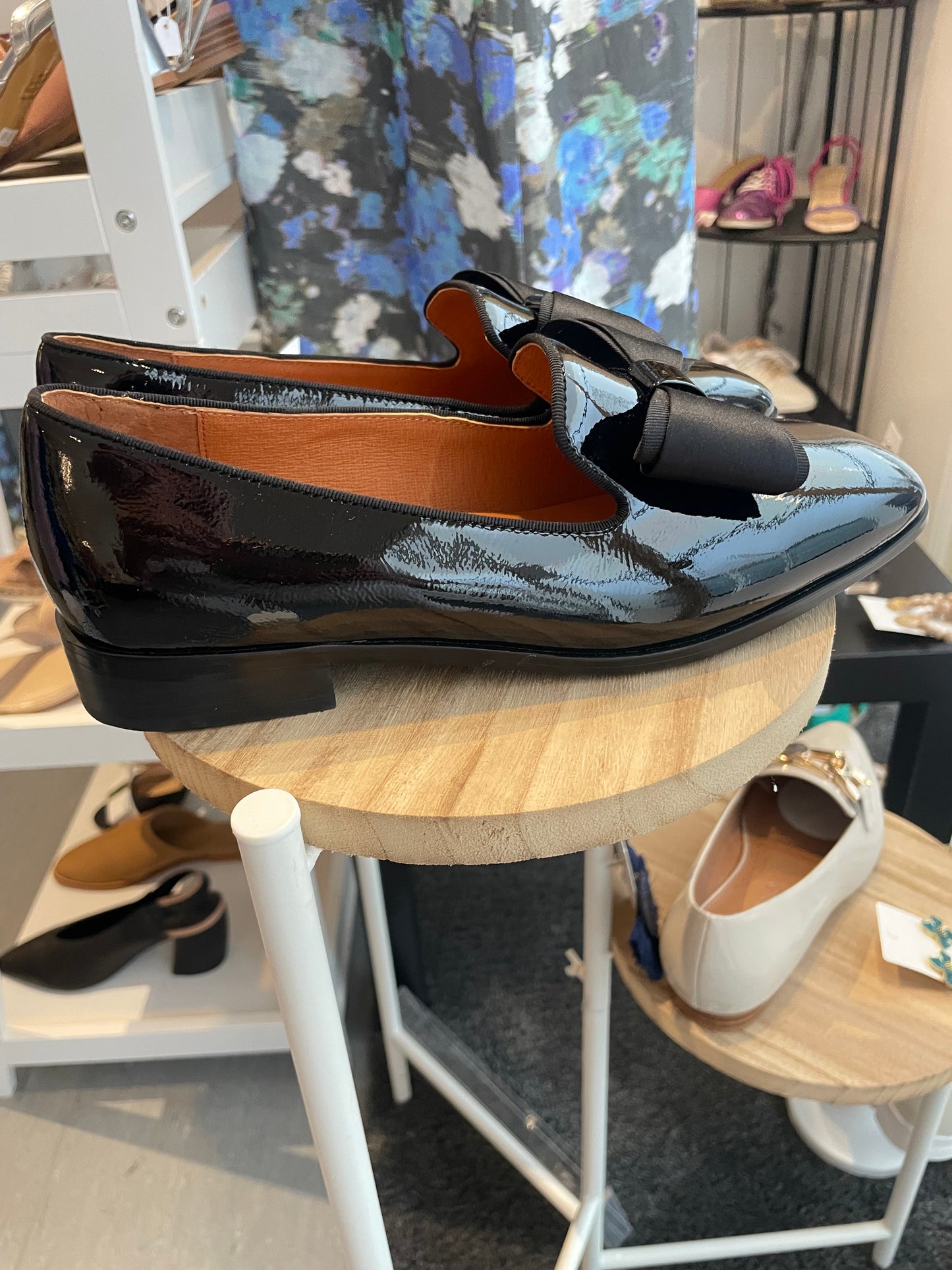 CHRISSIE - Cassey Soft Black Patent/Grograin/Satin