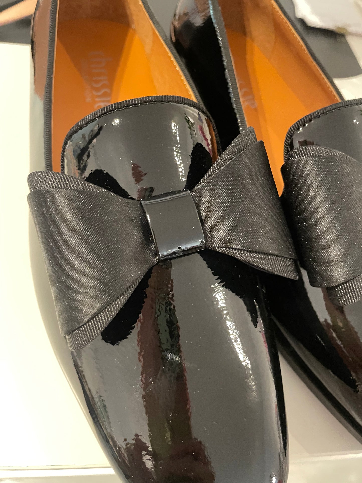 CHRISSIE - Cassey Soft Black Patent/Grograin/Satin