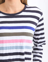 Load image into Gallery viewer, elm - Harmony Long Sleeve Tee Navy &amp; White Stripe
