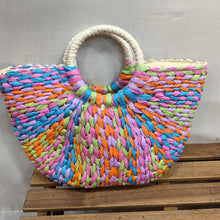Load image into Gallery viewer, Just East - Straw Bag
