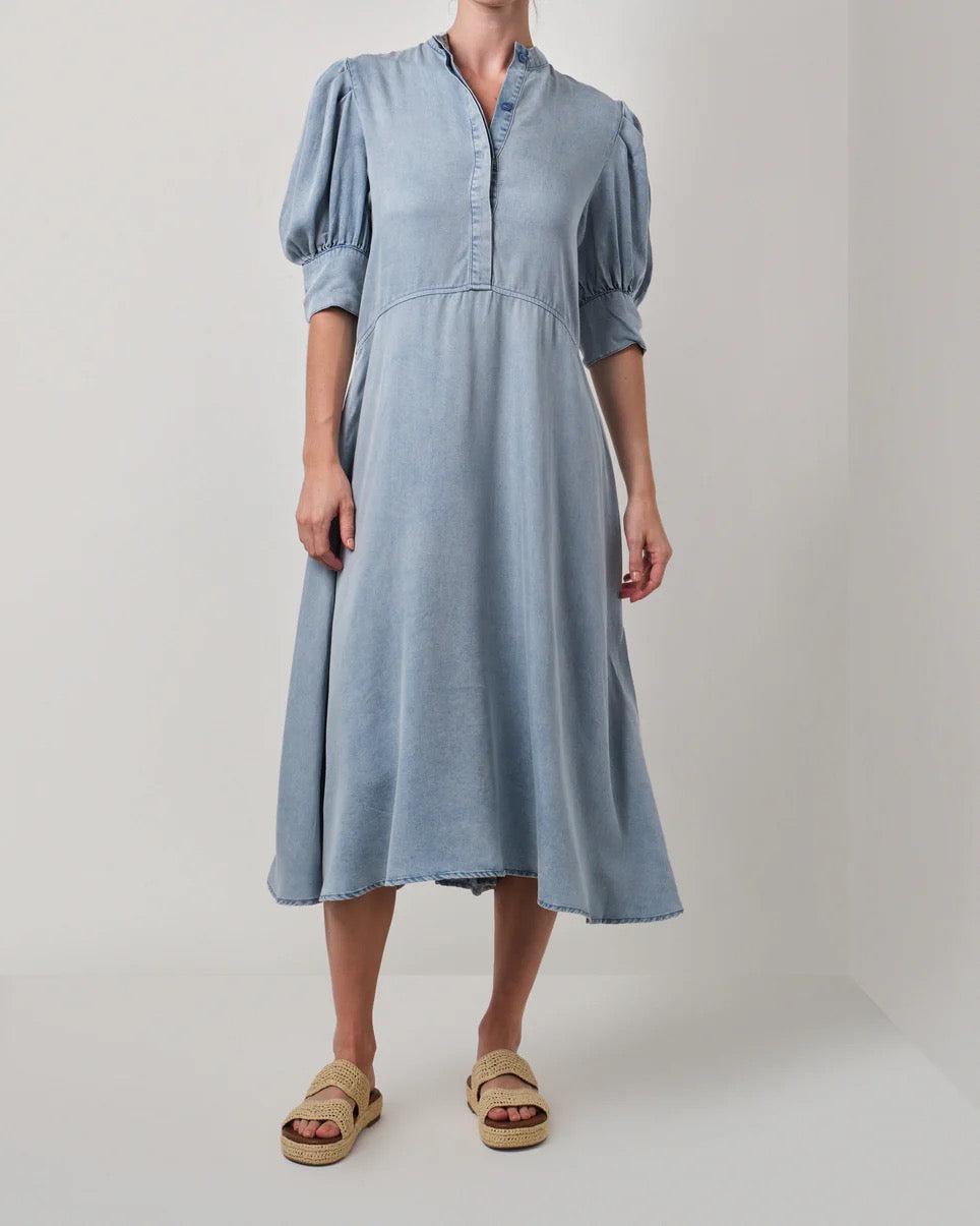 Walnut - Olympia Dress - Chambray