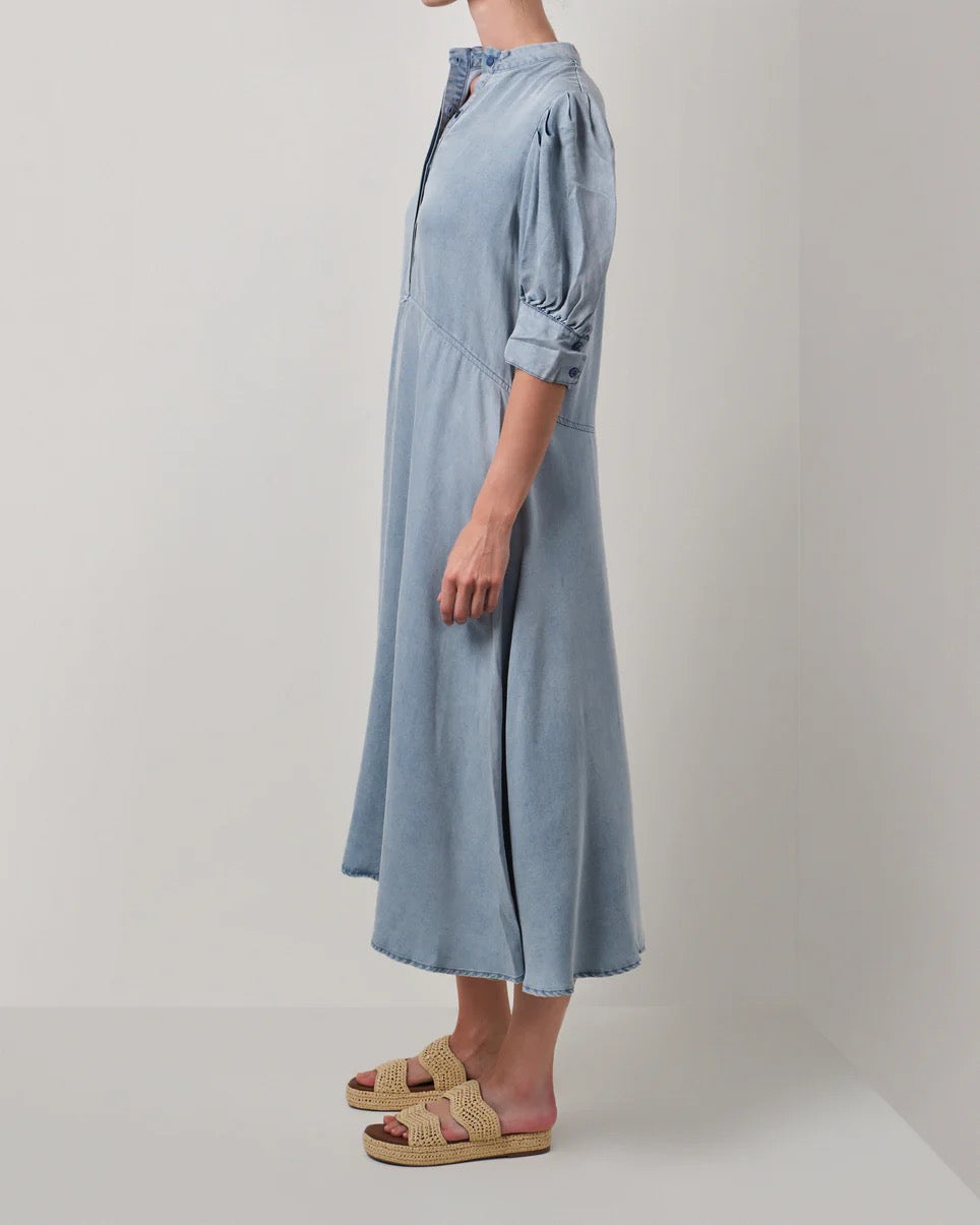 Walnut - Olympia Dress - Chambray