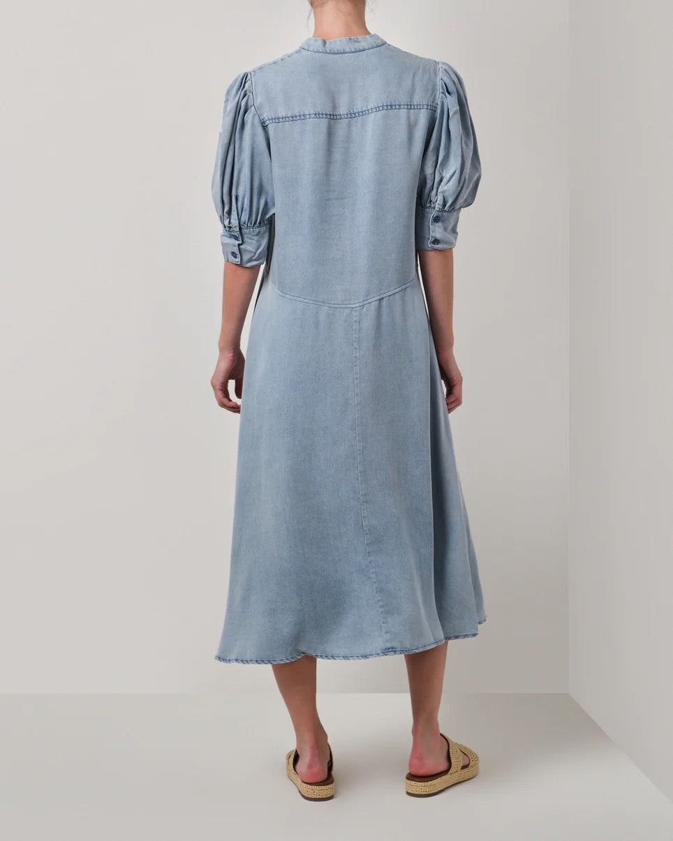 Walnut - Olympia Dress - Chambray