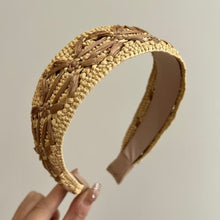 Load image into Gallery viewer, Just East - Headband Raffia
