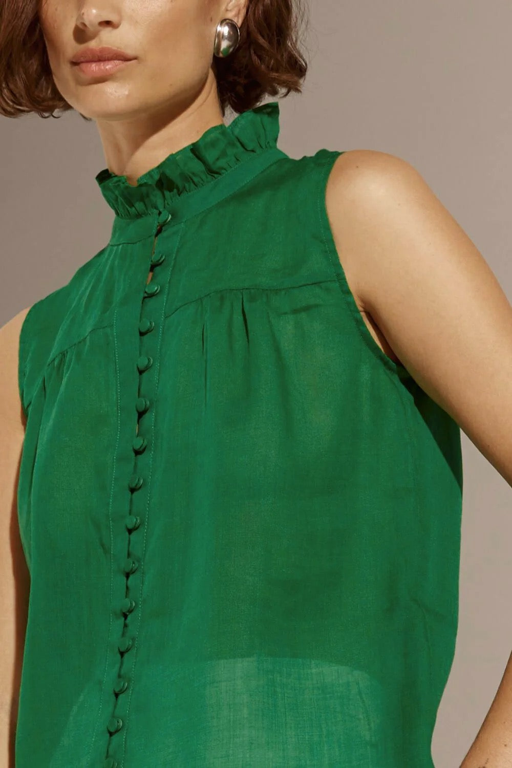 zoe kratzmann - tempo top - palm green
