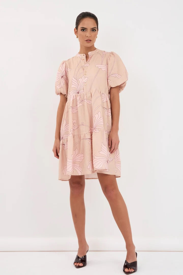 adorne - MARA CELESTE SALVADOR PRINT DRESS