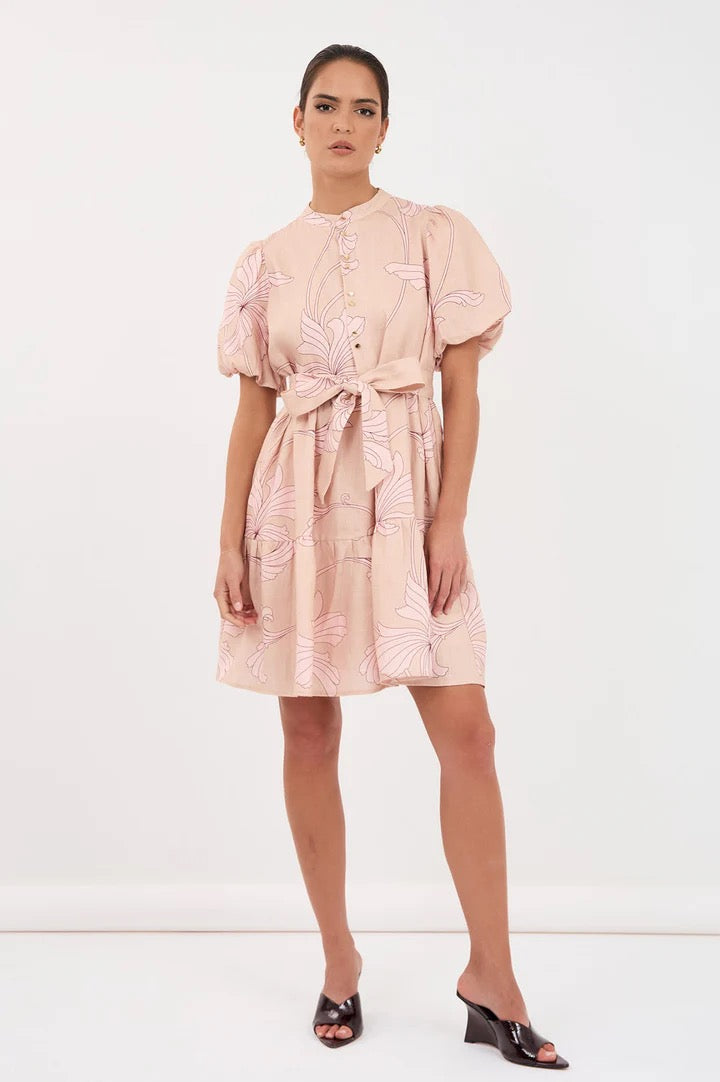 adorne - MARA CELESTE SALVADOR PRINT DRESS
