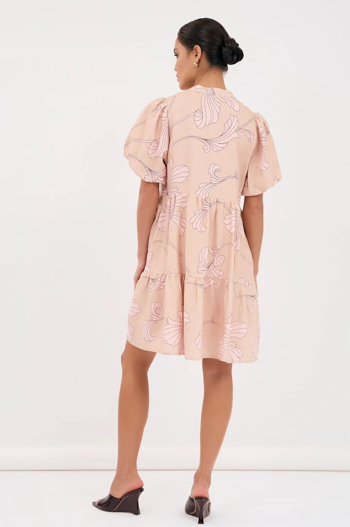 adorne - MARA CELESTE SALVADOR PRINT DRESS