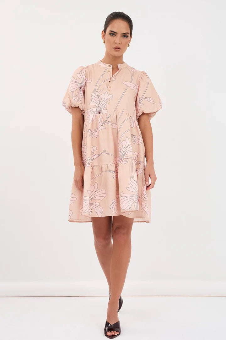 adorne - MARA CELESTE SALVADOR PRINT DRESS