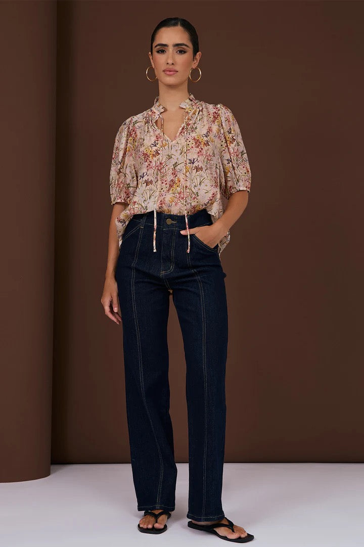 adorne - BLAIRE STRAIGHT LEG JEAN (DARK DENIM)