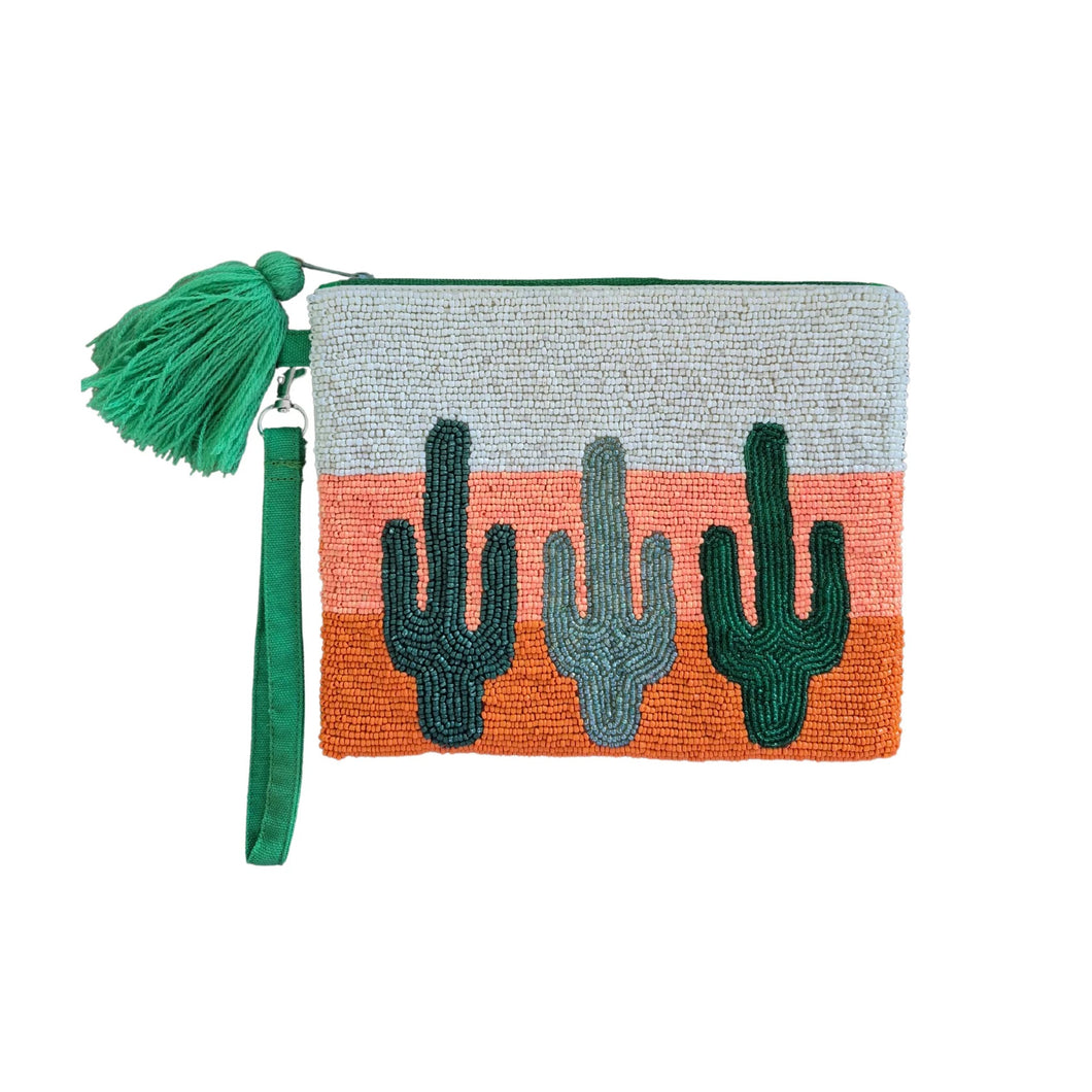 ZODA - Beaded Cactus Sunset Purse AC3020
