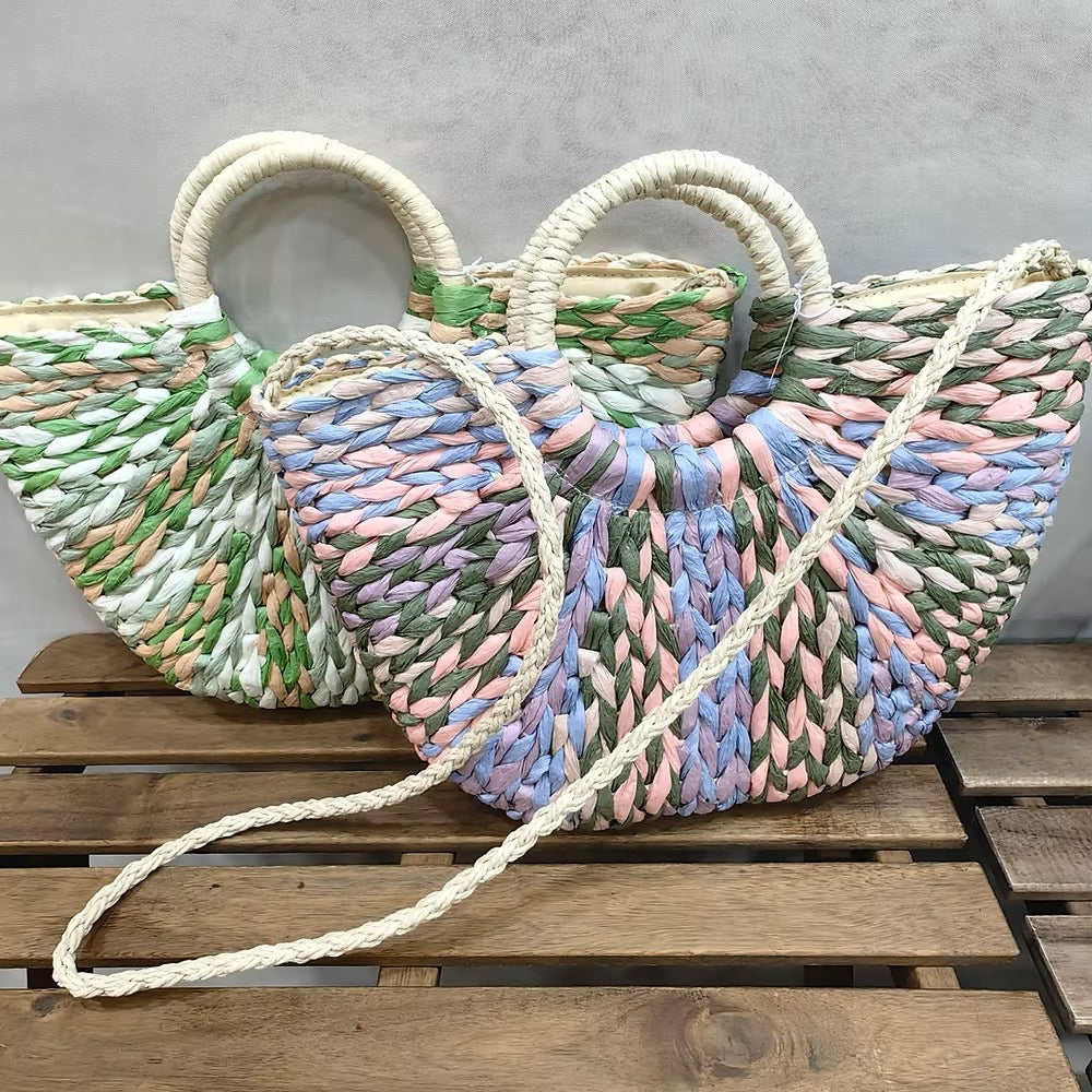 Just East - Straw Bag
