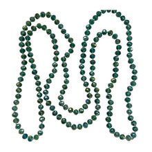 Load image into Gallery viewer, L'ora D'oro - Beaded Long Necklace, Emerald
